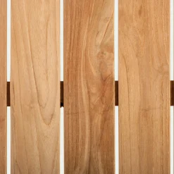 Table de repas jardin en teck recyclé et aluminium - noir (8 places)