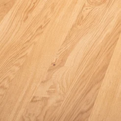 Table de repas piètement graphique en chêne - bois clair (8 places)