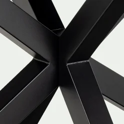 Table de repas rectangulaire extensible en céramique - blanc (6 à 8 places)