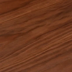 Table de repas ronde en bois - bois foncé (6 places)