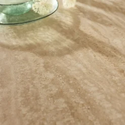 Table de repas ronde en bois et céramique - bois clair (4 à 6 places)