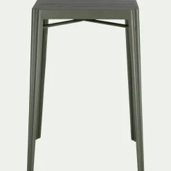 Table haute de jardin en acier - vert cèdre (2 places)
