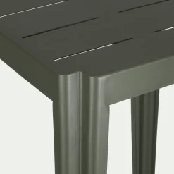 Table haute de jardin en acier - vert cèdre (2 places)