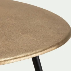 Tables gigognes en fonte d'aluminium - Doré