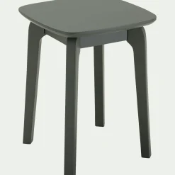 Tabouret bas en bois d'hévéa H45cm - vert cèdre