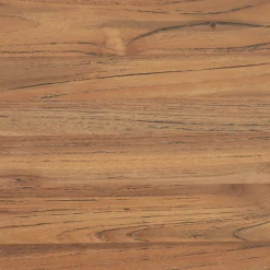 Tabouret bas en teck recyclé H45cm - bois foncé