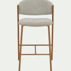 Tabouret haut de repas en tissu H66cm - beige