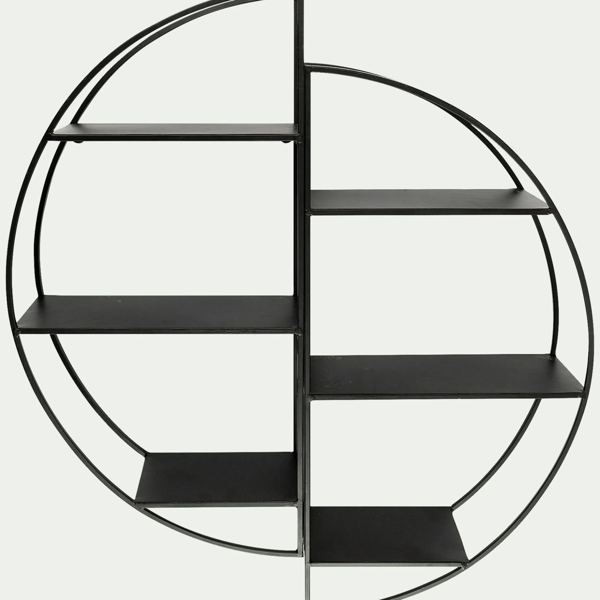 Étagère déco en métal D60cm - noir