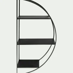 Étagère déco en métal D60cm - noir