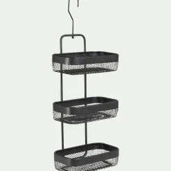 Étagère de douche en acier - noir