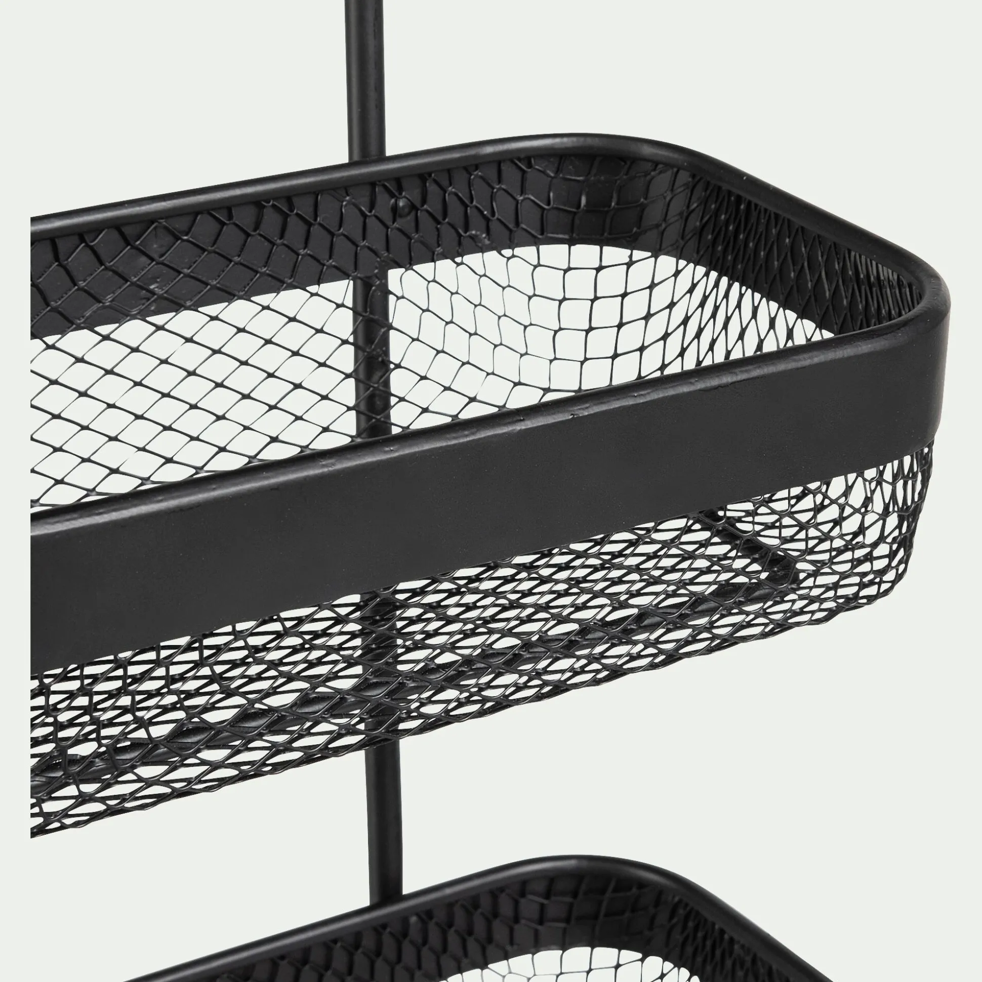 Étagère de douche en acier - noir