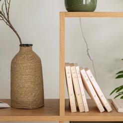 Étagère en L en chêne