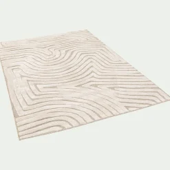 Tapis à motif organique 200x290cm - beige