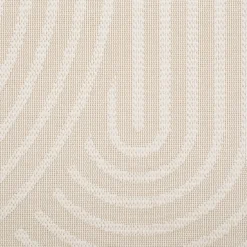 Tapis à motifs circulaires 120x170cm - blanc écru