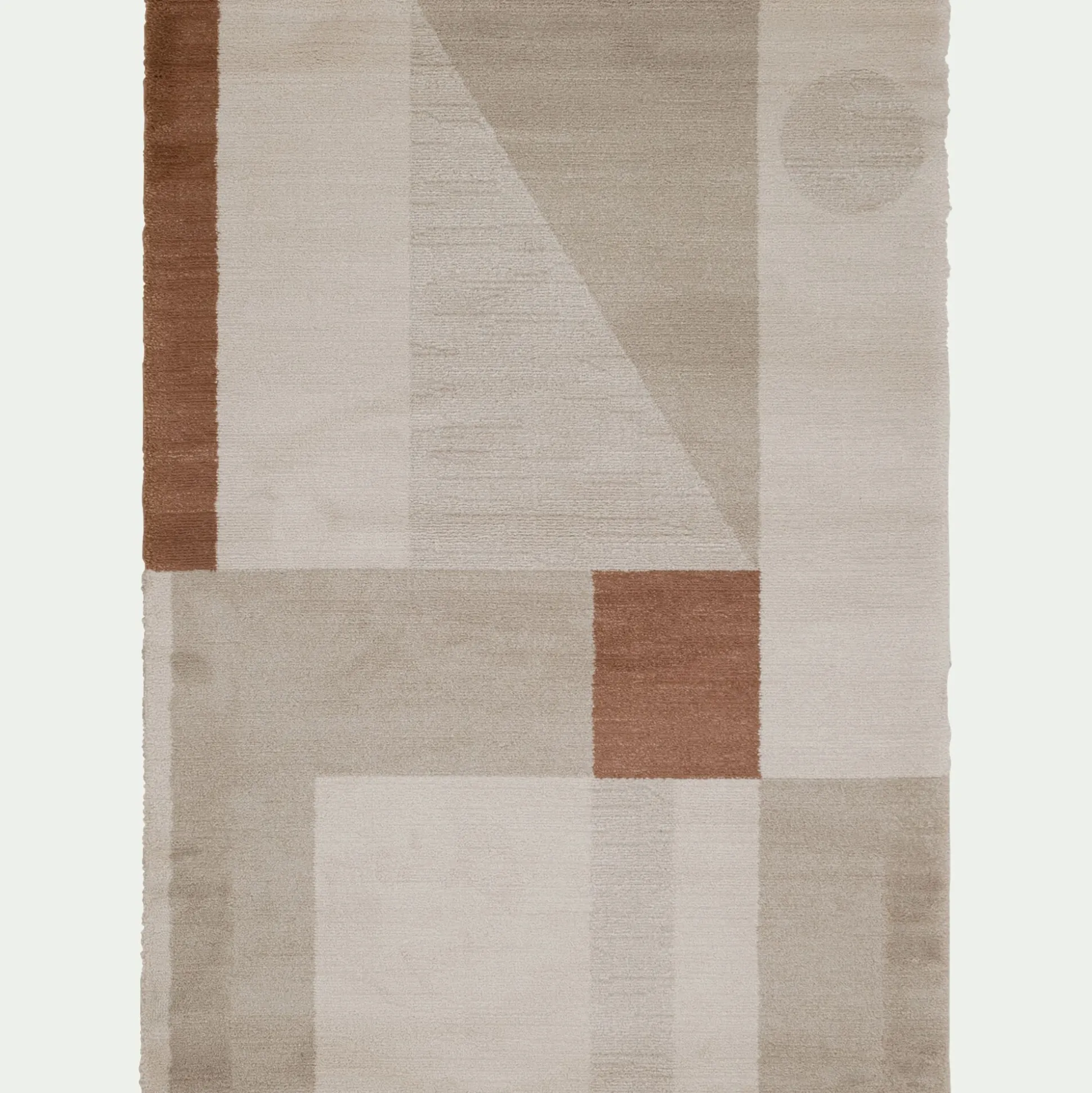 Tapis à motifs géométriques - beige 120x170cm