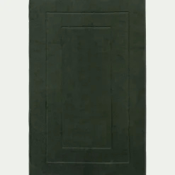 Tapis de bain en coton - vert cèdre 60x110cm