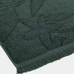 Tapis de bain en coton - vert cèdre 50x80cm