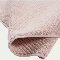 Tapis de bain en coton bio - rose rosa 50x80cm