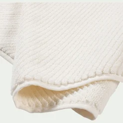 Tapis de bain en coton bio - blanc ventoux 50x80cm