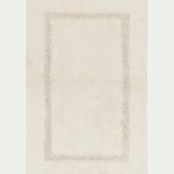 Tapis de bain en coton 50x80cm - blanc ventoux