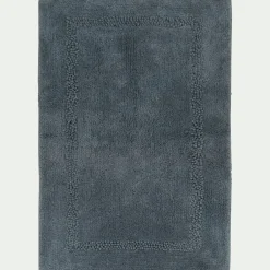 Tapis de bain en coton 50x80cm - bleu autan
