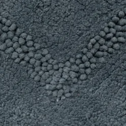 Tapis de bain en coton 50x80cm - bleu autan