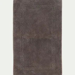 Tapis de bain en coton 50x80cm - gris restanque