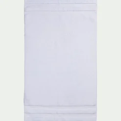 Tapis de bain qualité hôtelière en coton - blanc 50x80cm