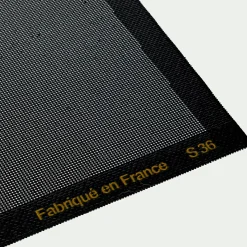 Tapis de cuisson boulangère en fibre de verre et silicone 29,5x42cm - noir