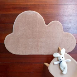 Tapis forme nuage rose