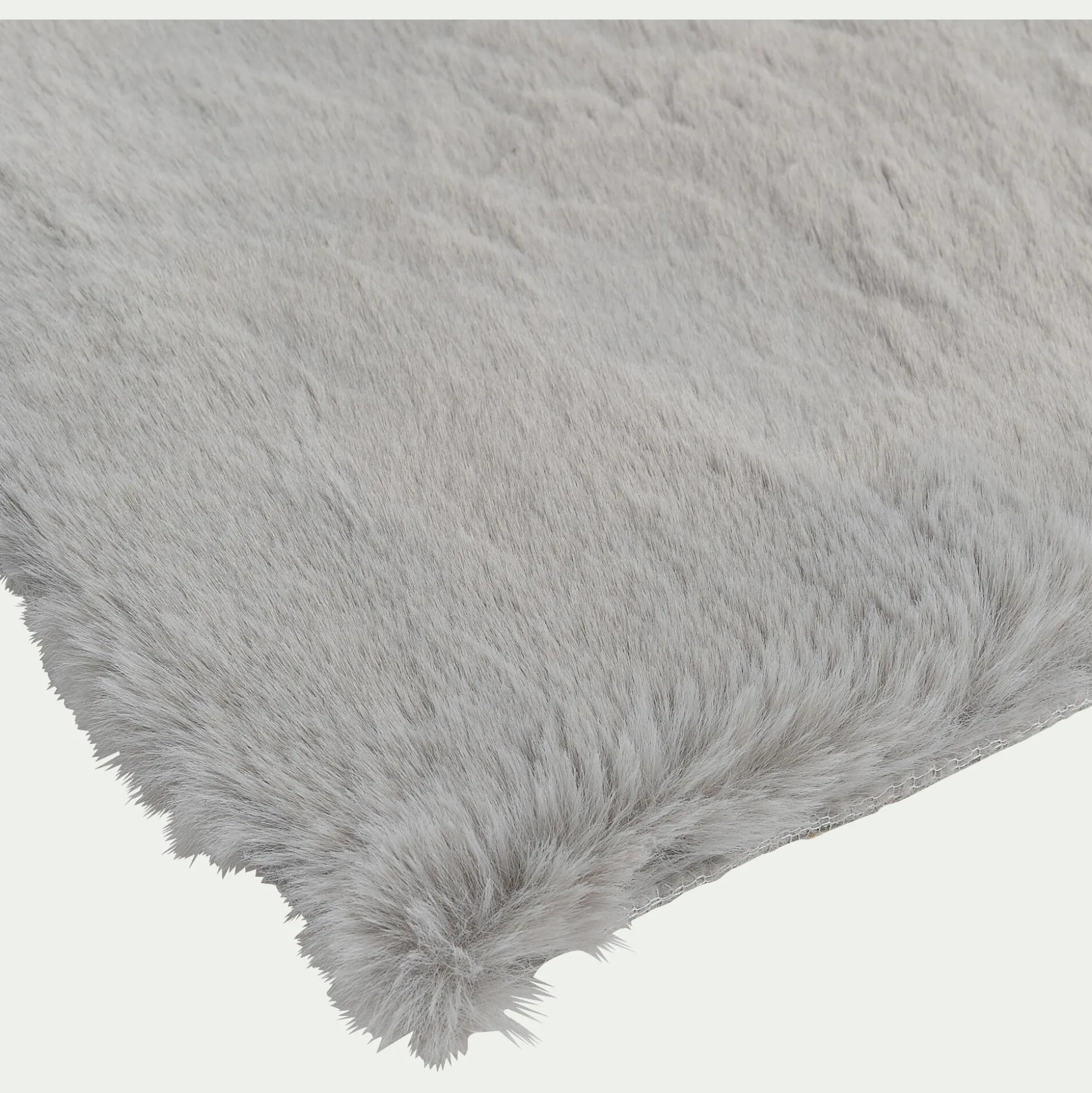 Tapis imitation fourrure - gris 120x160cm