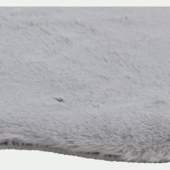 Tapis imitation fourrure - gris 60x90cm