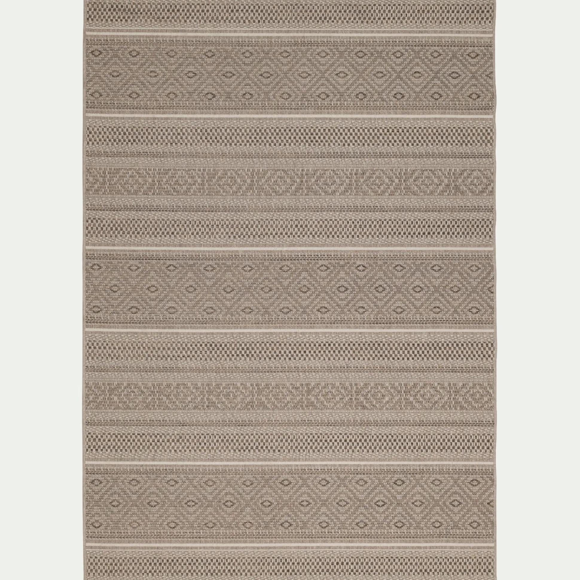 Tapis intérieur et extérieur à motifs - marron 120x170cm