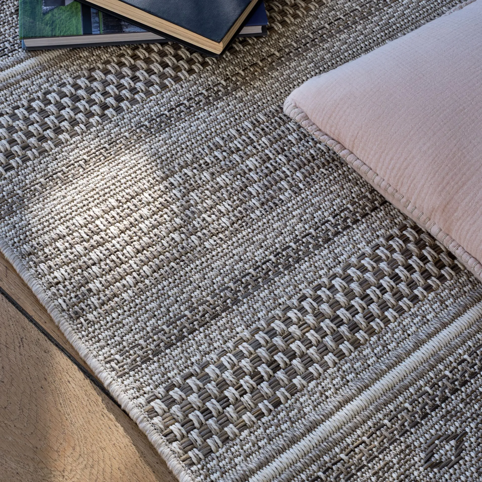 Tapis intérieur et extérieur à motifs - marron 120x170cm