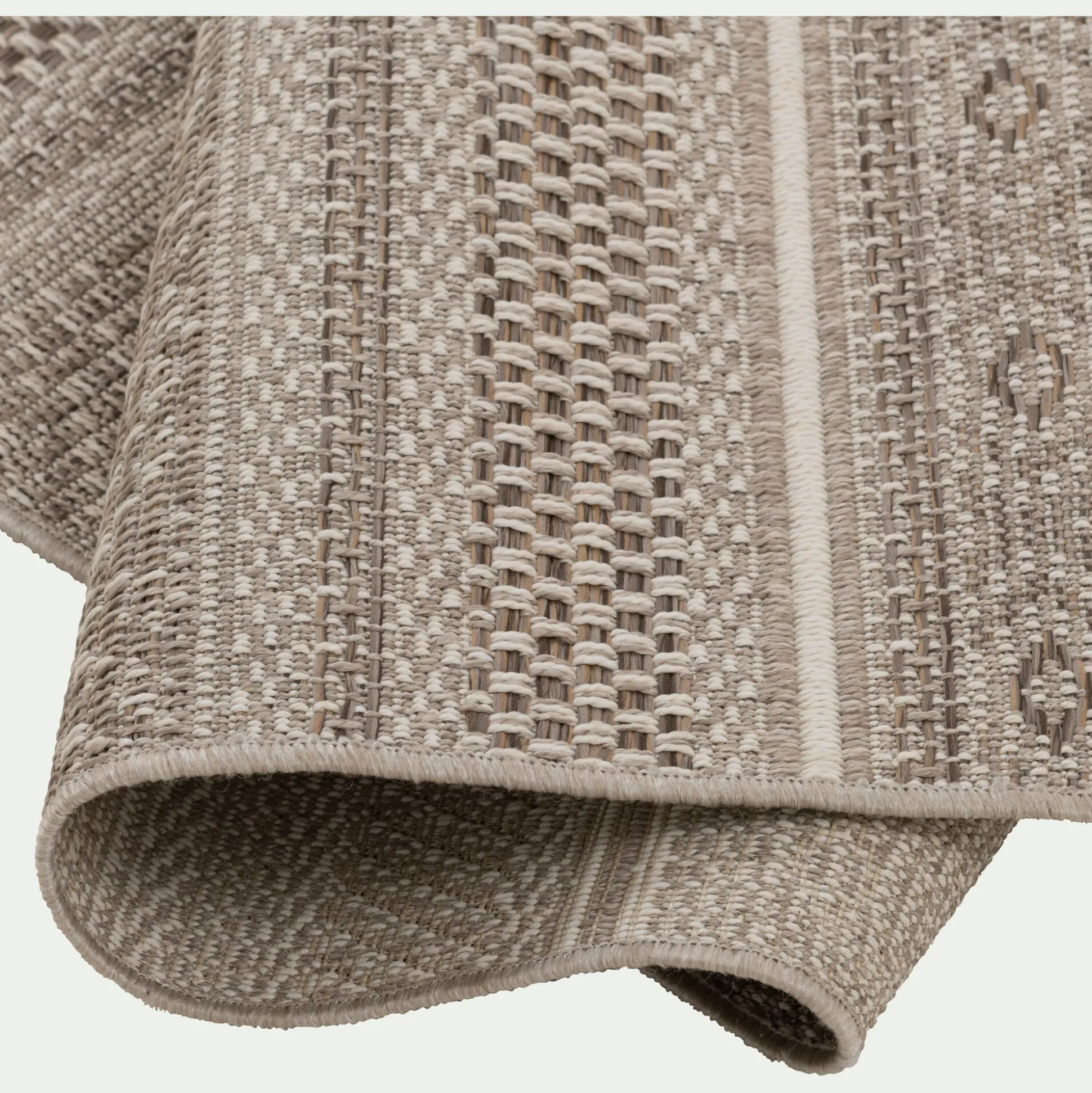 Tapis intérieur et extérieur à motifs - marron 120x170cm