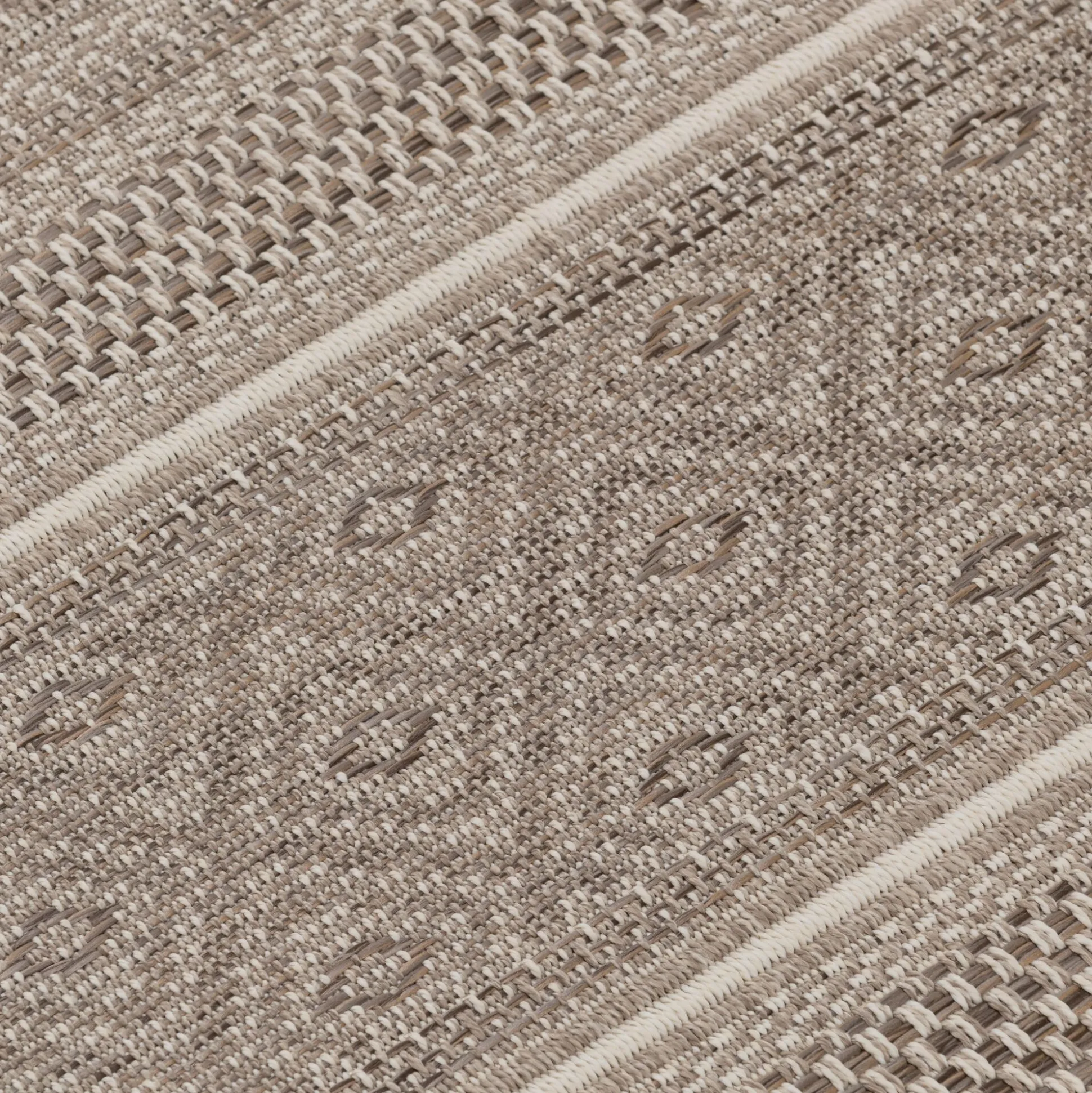 Tapis intérieur et extérieur à motifs - marron 120x170cm