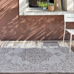 Tapis persan intérieur et extérieur - écru 120x170cm