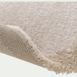 Tapis rond en polyester recyclé D160cm - beige