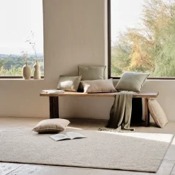 Tapis synthétique en 160x230cm - blanc écru