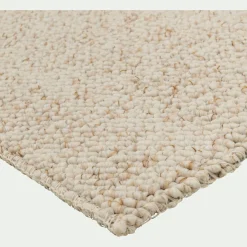 Tapis synthétique en 160x230cm - blanc écru