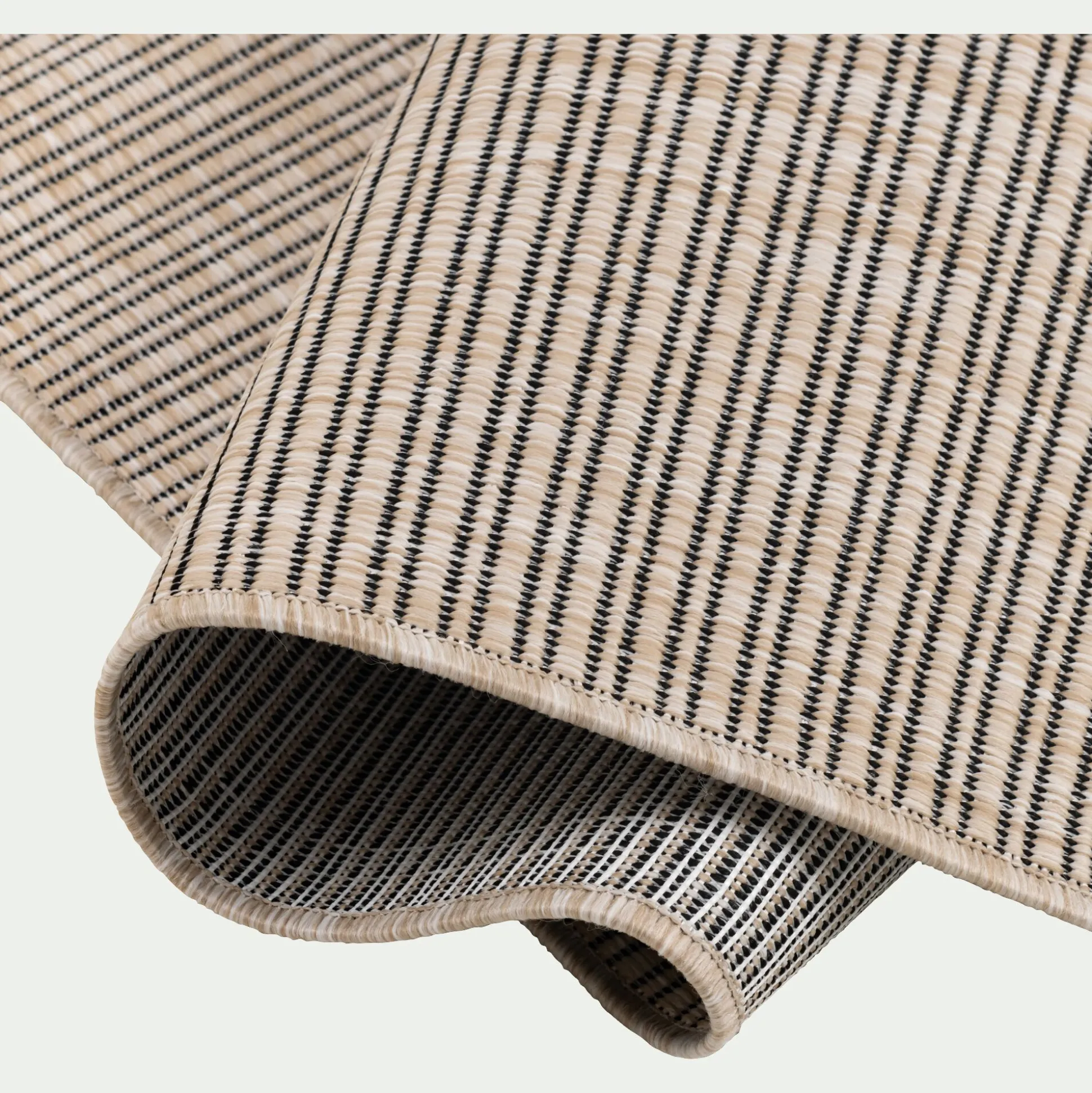 Tapis tissé intérieur extérieur 160x230cm - beige