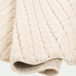 Tapis tressé 120x170cm - blanc écru