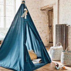 Tipi pour enfant - bleu figuerolles