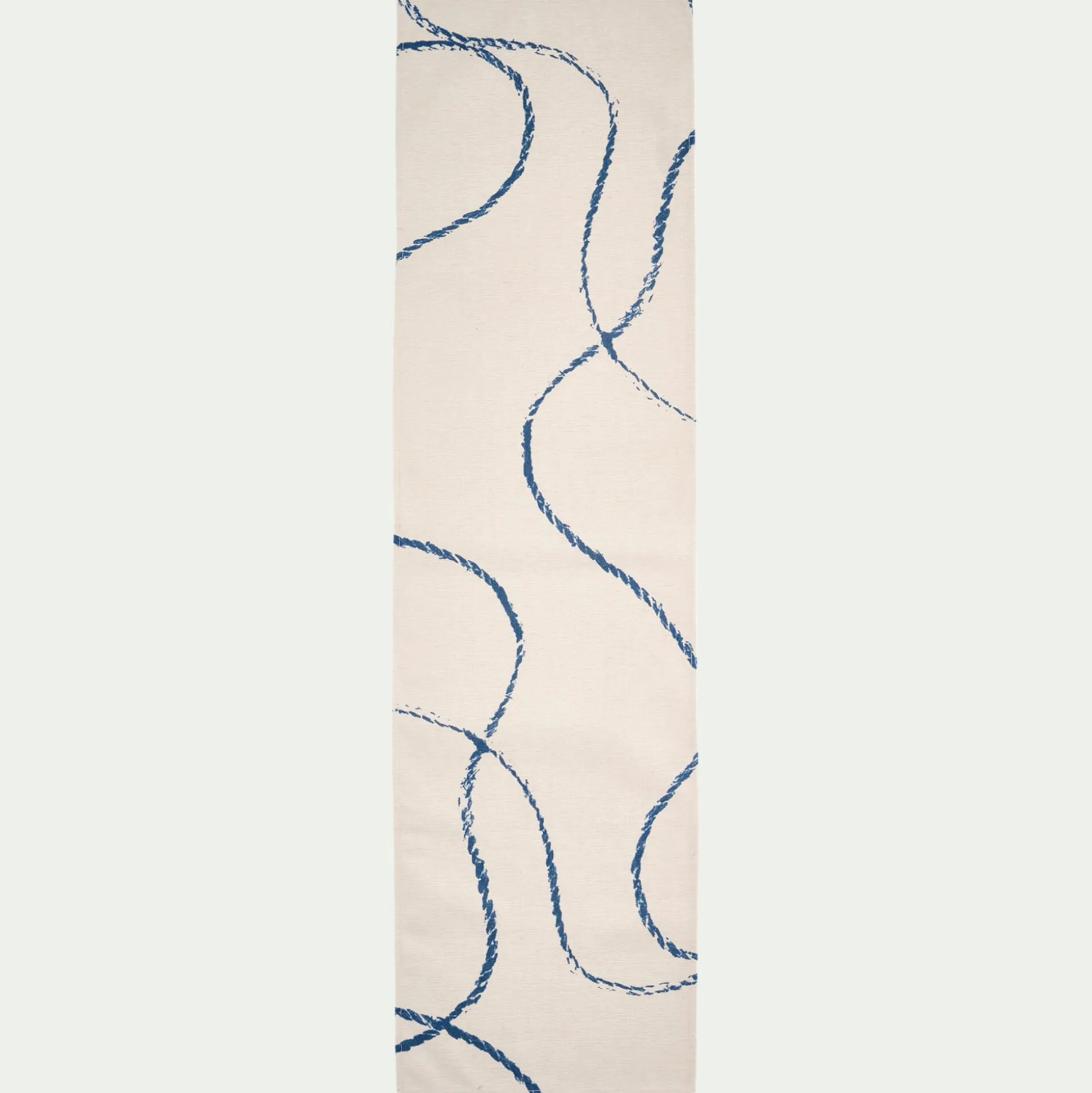 Toile de chilienne motif cordage en tissu - blanc
