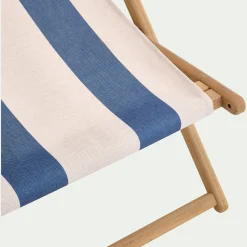 Toile de chilienne rayée en tissu - bleu