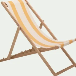 Toile de chilienne rayée en tissu - jaune