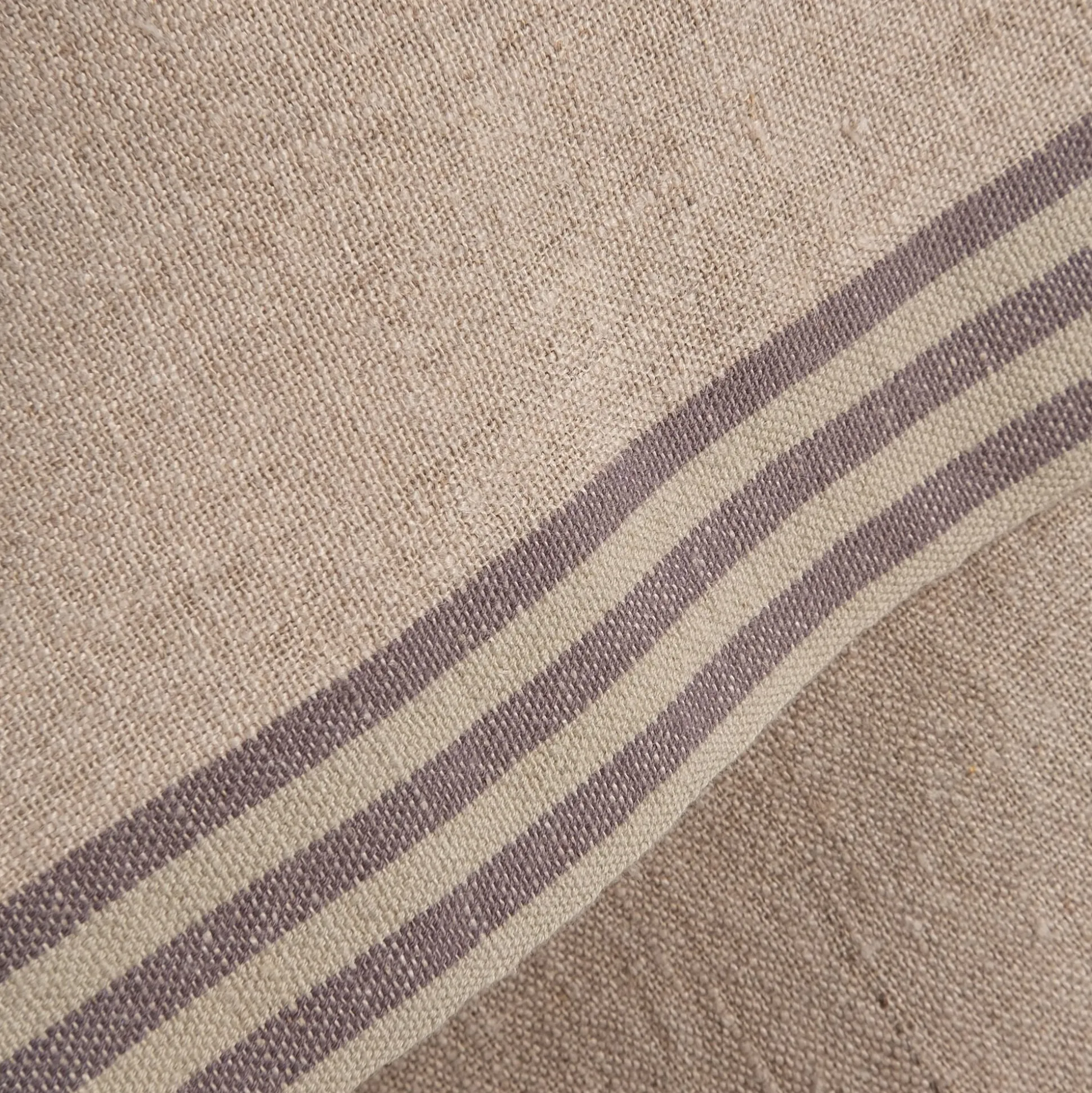 Torchon de cuisine rayé en lin - bleu calaluna 50x70cm