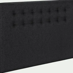 Tête de lit boutonnée en tissu - gris anthracite L190cm
