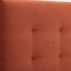 Tête de lit capitonnée en tissu L182cm - terracotta