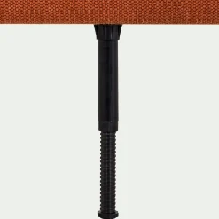 Tête de lit capitonnée en tissu L182cm - terracotta